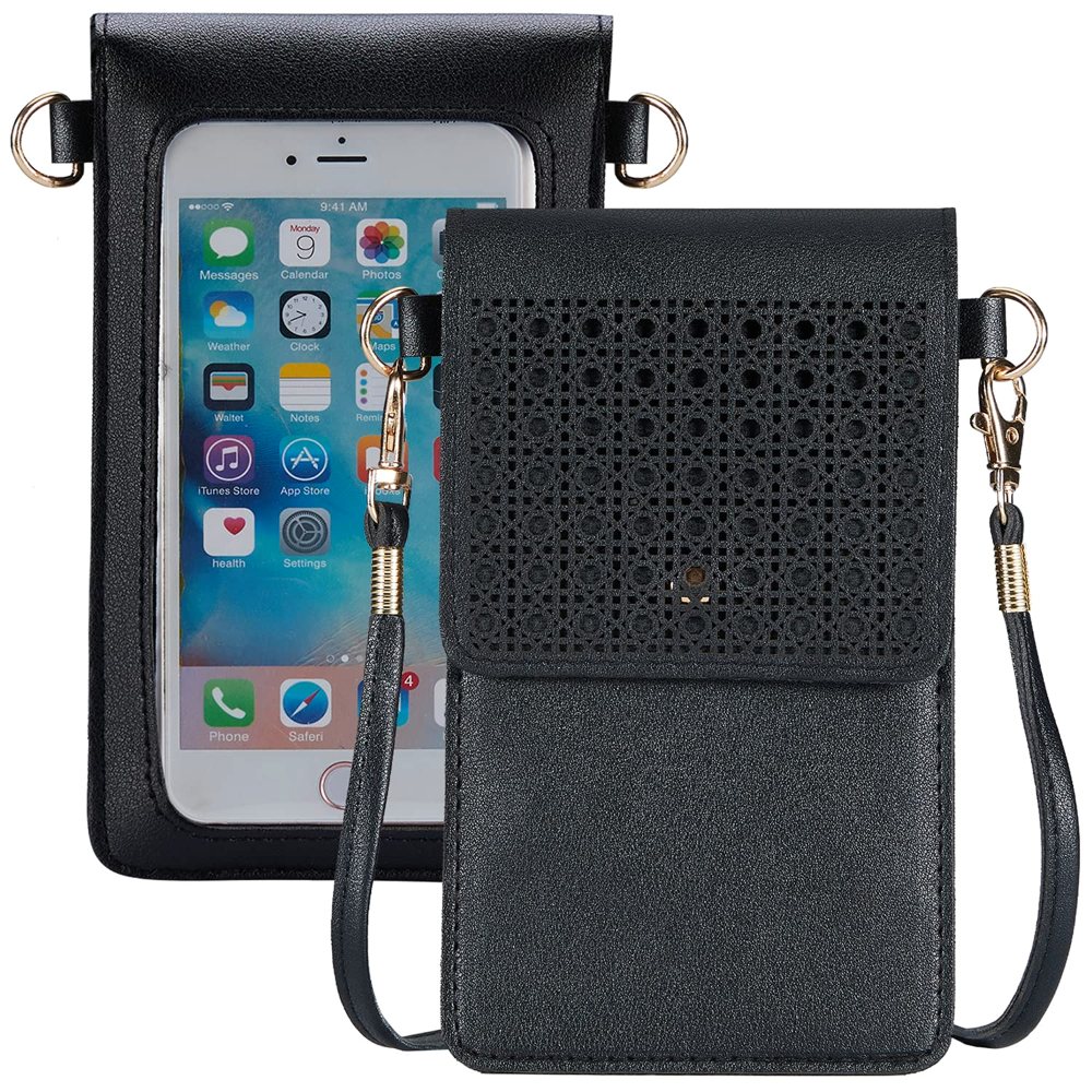 SINNO Touchscreen Phone Purse in Black