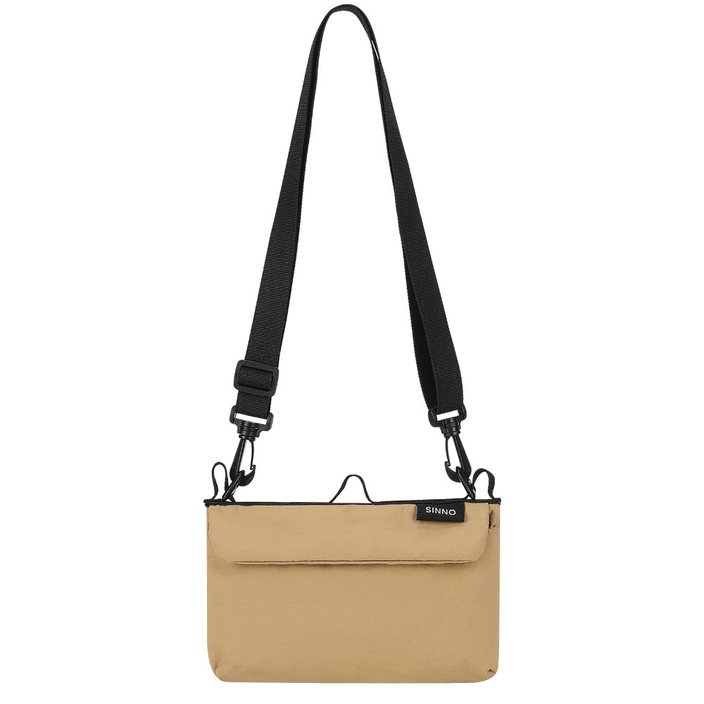 SINNO Small Nylon Crossbody Bag in Brown